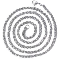 ***COI Titanium Necklace With Stainless Steel Clasp(Length: 19.68 inches)-01448A