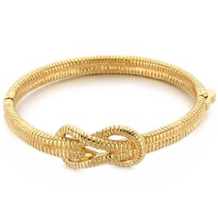 ***COI Titanium Gold Tone/Silver Infinity Bracelet With Steel Clasp(Length: 7.87 inches)-01644A