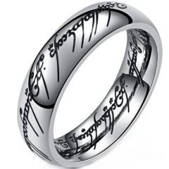 ***COI Titanium Lord of Ring Dome Court Ring-01689A