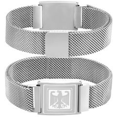 ***COI Titanium Black/Gold Tone/Silver Eagle Bracelet With Steel Clasp(Length: 8.27 inches)-01745A