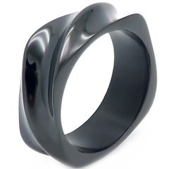 ****COI Titanium Black/Gold Tone/Silver Ring-02210A