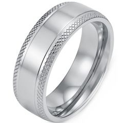 ****COI Titanium Black/Gold Tone/Silver Ring-02218A