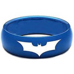 *COI Blue Titanium Bat Man Dome Court Ring - JT1433AA