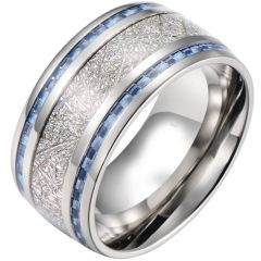 COI Tungsten Carbide Carbon Fiber Meteorite Ring-4088(US9)