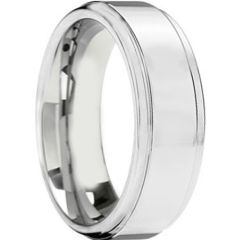 COI Tungsten Carbide Step Edges Ring-TG4609(Size:US13)