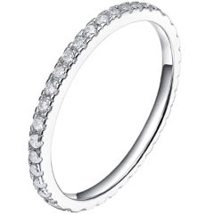 **COI Titanium Ring With Cubic Zirconia-7216