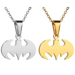 COI Titanium Gold Tone/Silver Bat Man Pendant-7725