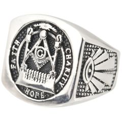 **COI Titanium Masonic Freemason Ring-7987AA