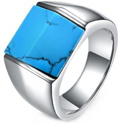 **COI Titanium Turquoise Ring-8004AA