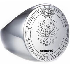 **COI Titanium Gold Tone/Silver Custom Zodiac Sign Ring-8466AA