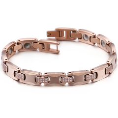 COI Rose Tungsten Carbide Cubic Zirconia Bracelet With Steel Clasp(Length: 7.67 inches)-8491AA