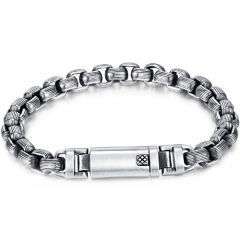 COI Titanium Bracelet With Steel Clasp(Length: 8.66 inches)-8518AA