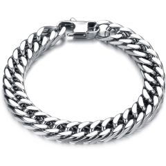 COI Titanium Bracelet With Steel Clasp(Length: 8.66 inches)-8520AA