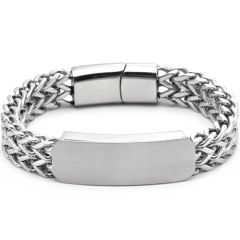 COI Titanium Bracelet With Steel Clasp(Length: 8.27 inches)-8933