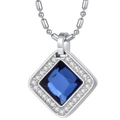 **COI Titanium Created Ruby/Sapphire/Emerald/Amethyst Pendant With Cubic Zirconia-9108