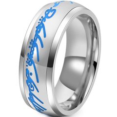 **COI Titanium Blue Silver Lord The Ring Ring Power-9429