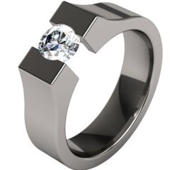 COI Black Titanium Ring - JT1422A(Size:US12)