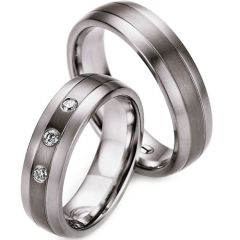 COI Tungsten Carbide Wedding Band Ring - 1665(Size:US7/12)