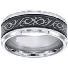 COI Titanium Ring With Black Pating - JT2193(Size 88mm)