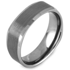 COI Tungsten Carbide Square Ring - TG7(Size US7)