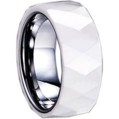 COI Tungsten Carbide Ring With Ceramic - TG1282(Size:US8.5)
