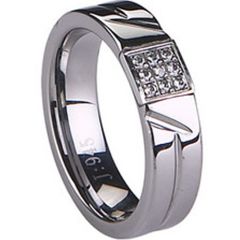 COI Tungsten Carbide Ring - TG1556(Size:US5.5/11)