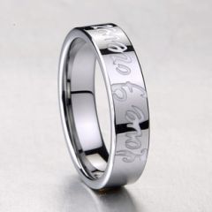 COI Tungsten Carbide Ring With Ceramic-TG1589(#Size 6/7/12.5)