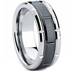 COI Tungsten Carbide Tread Ring - TG1637(Size:US15.5)