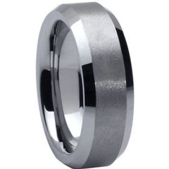 COI Tungsten Carbide Wedding Band Ring-TG1638(Size US8.5)