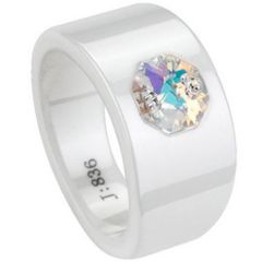 (Limited Offer!)COI Ceramic Ring With CZ-TG1742(#US6/8.5)