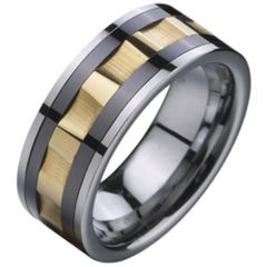 COI Tungsten Carbide Wedding Band Ring - TG1840(Size US9.5)