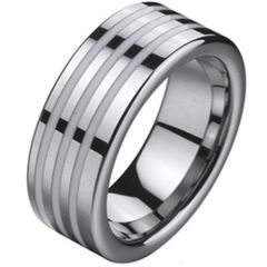 COI Tungsten Carbide Ring With Ceramic - TG2102A(Size:#US6)