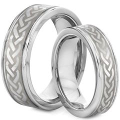 COI Tungsten Carbide Wedding Band Ring - TG2127(Size US5)