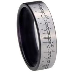 **COI Tungsten Carbide Lord of Rings Ring Power The One Dome Court Ring-2213