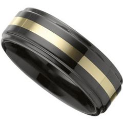 COI Tungsten Carbide Ring With Plating - TG2284(Size:US10.5)