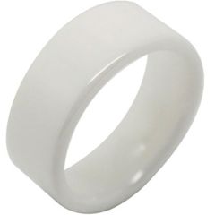 COI White Ceramic Pipe Cut Ring - TG2817AA