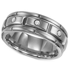 COI Tungsten Carbide Tire Tread Ring - TG3757(Size US9.5)