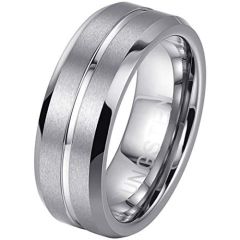 COI Tungsten Carbide Wedding Band Ring - TG379(Size US10.5)