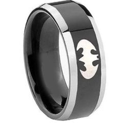 COI Tungsten Carbide Bat Man Ring - TG4411(Size US11.5)