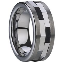 COI Tungsten Carbide Spinning Band Ring-TG684A(Size US13.5)