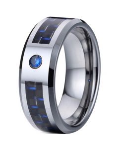 COI Tungsten Carbide Carbon Fiber Zirconia Ring-TG3087A