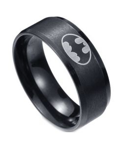 *COI Black Tungsten Carbide Bat Man Ring-TG3510A