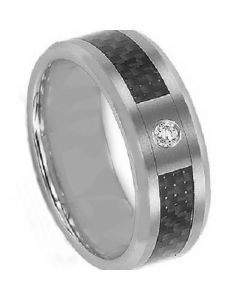 COI Tungsten Carbide Carbon Fiber Zirconia Ring-TG3463A