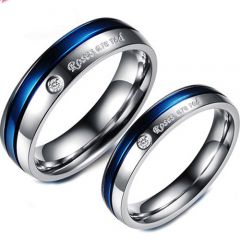 COI Titanium Ring With Custom Engraving - JT3189(Size US7.5)