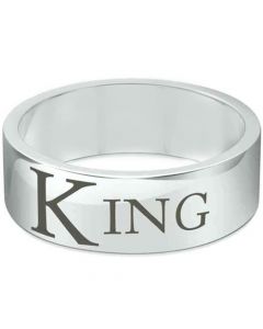 COI Tungsten Carbide Pipe Cut Flat King Ring-TG1636CC