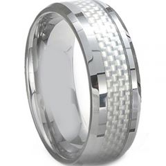 COI Cobalt Chrome Ring With Carbon Fiber - CR2287(Size:US5)