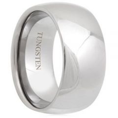 COI Tungsten Carbide 10mm Dome Court Wedding Band Ring - TG2616