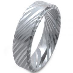 COI Tungsten Carbide Damascus Step Edges Ring-TG5141