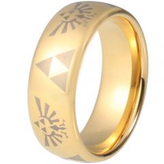COI Gold Tone Tungsten Carbide Legend of Zelda Ring - TG5216