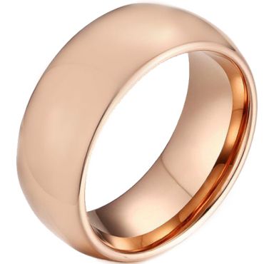 COI Rose Tungsten Carbide Dome Court Ring - TG3410